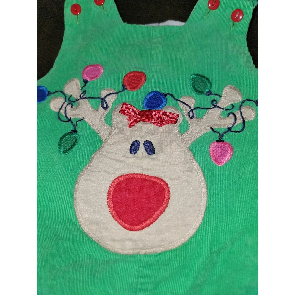 The bailey boys holiday Christmas reindeer‎ one piece romper size 6 months